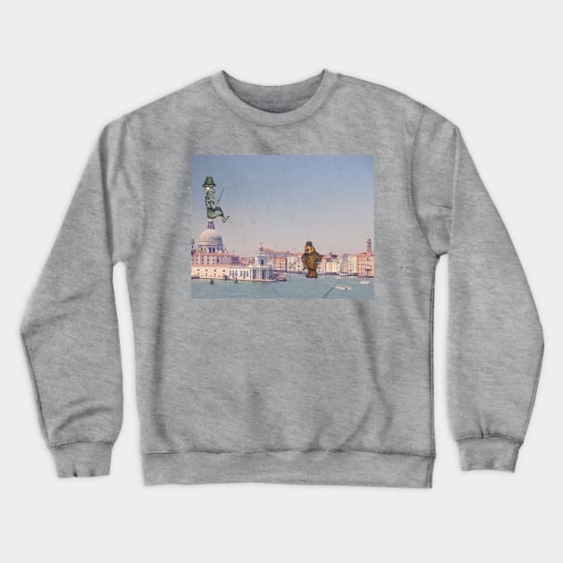 Fishing In Venice Crewneck Sweatshirt by ZBoy